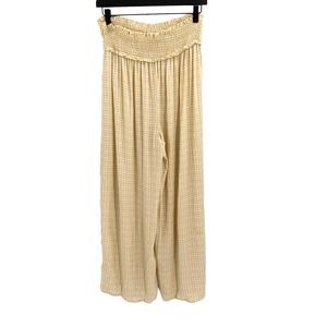 Kiwi + Punch Womens Size Medium Lightweight Smocked Wide Leg Lounge Pants